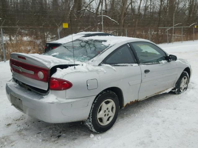 1G1JC12F037273432 - 2003 CHEVROLET CAVALIER SILVER photo 4