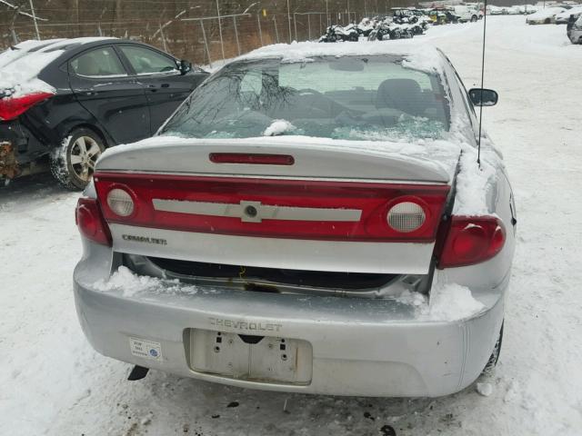 1G1JC12F037273432 - 2003 CHEVROLET CAVALIER SILVER photo 9