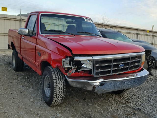 1FTEF14N1TLB74047 - 1996 FORD F150 RED photo 1