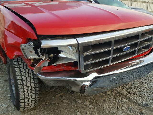 1FTEF14N1TLB74047 - 1996 FORD F150 RED photo 7