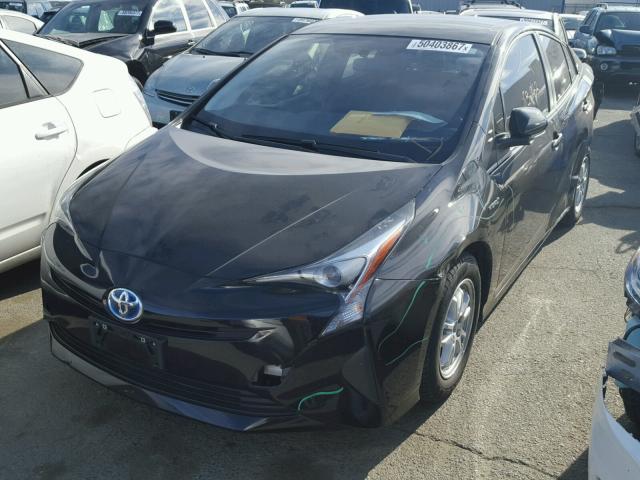 JTDKBRFU0G3014040 - 2016 TOYOTA PRIUS BLACK photo 2