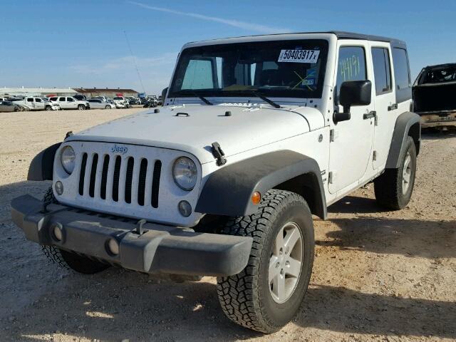 1C4BJWDG0FL560088 - 2015 JEEP WRANGLER U WHITE photo 2