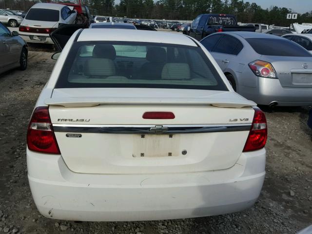 1G1ZT54835F204266 - 2005 CHEVROLET MALIBU LS WHITE photo 9