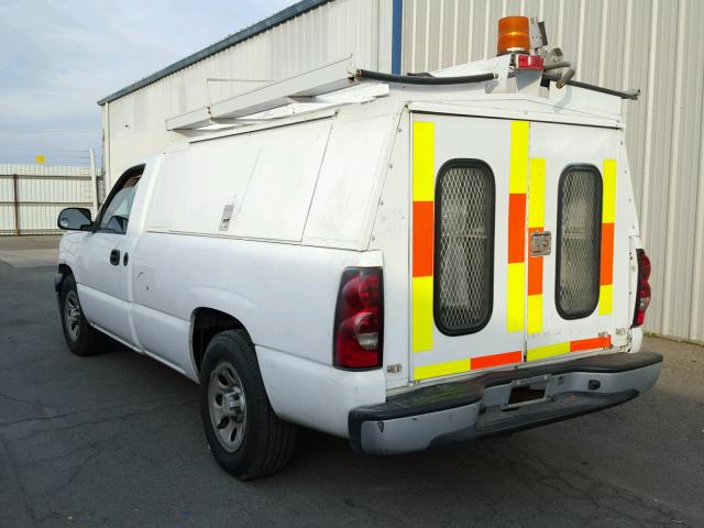 1GCEC14X67Z149769 - 2007 CHEVROLET SILVERADO WHITE photo 3