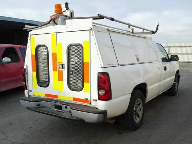 1GCEC14X67Z149769 - 2007 CHEVROLET SILVERADO WHITE photo 4