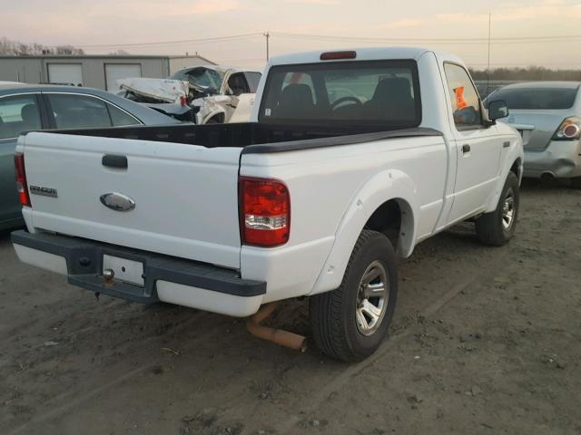 1FTYR10U16PA30898 - 2006 FORD RANGER WHITE photo 4