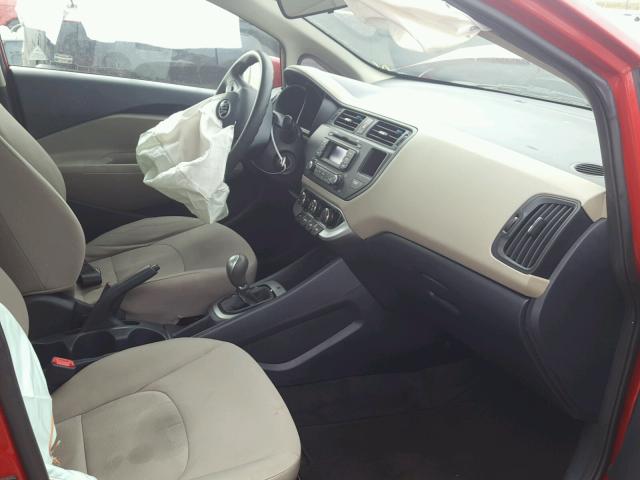 KNADM4A36F6468498 - 2015 KIA RIO LX Կարմիր լուսանկար 5