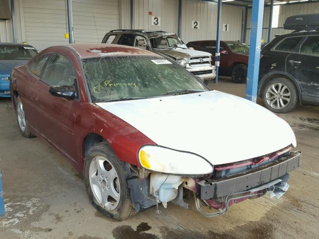 4B3AG42H12E027191 - 2002 DODGE STRATUS RED photo 1