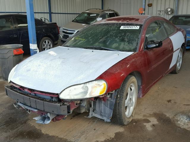 4B3AG42H12E027191 - 2002 DODGE STRATUS RED photo 2