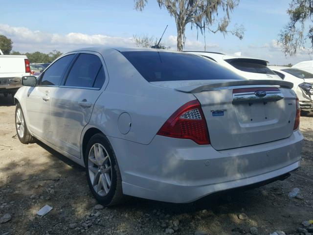 3FAHP0JA9CR122131 - 2012 FORD FUSION SEL GRAY photo 3