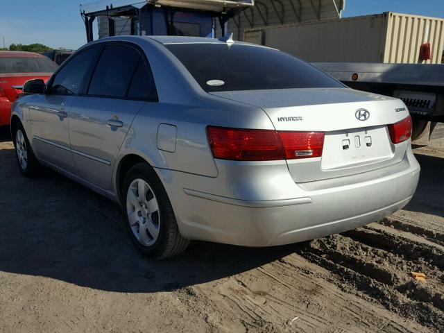 5NPET46C99H445696 - 2009 HYUNDAI SONATA GLS SILVER photo 3