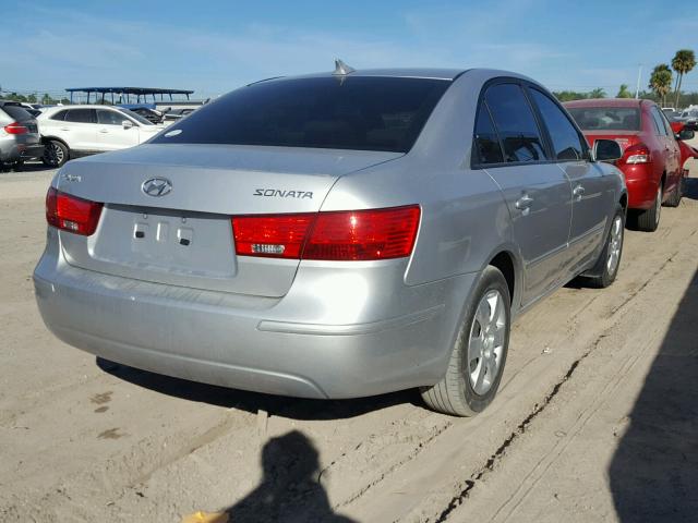 5NPET46C99H445696 - 2009 HYUNDAI SONATA GLS SILVER photo 4