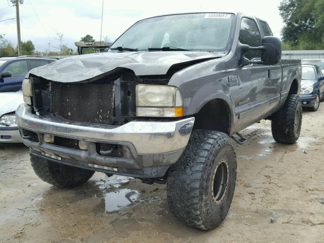 1FTNX21F92EA43497 - 2002 FORD F250 SUPER GRAY photo 2