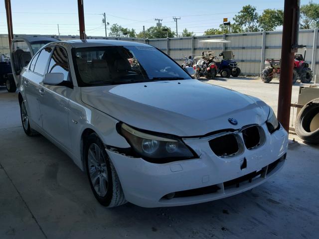 WBANE535X6CK85936 - 2006 BMW 525 I WHITE photo 1