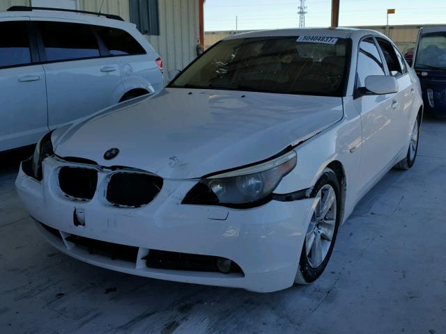 WBANE535X6CK85936 - 2006 BMW 525 I WHITE photo 2