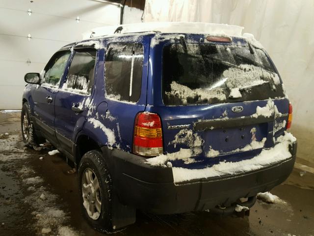 1FMCU96H86KB36307 - 2006 FORD ESCAPE HEV BLUE photo 3