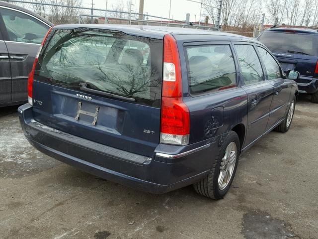 YV1SW592762592870 - 2006 VOLVO V70 2.5T BLUE photo 4