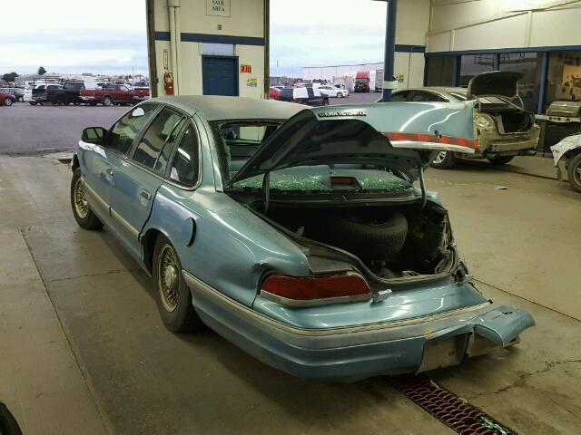 2FALP74W9RX187632 - 1994 FORD CROWN VICT BLUE photo 3