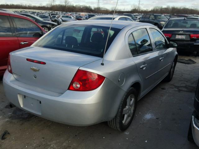 1G1AT58H997100632 - 2009 CHEVROLET COBALT LT SILVER photo 4