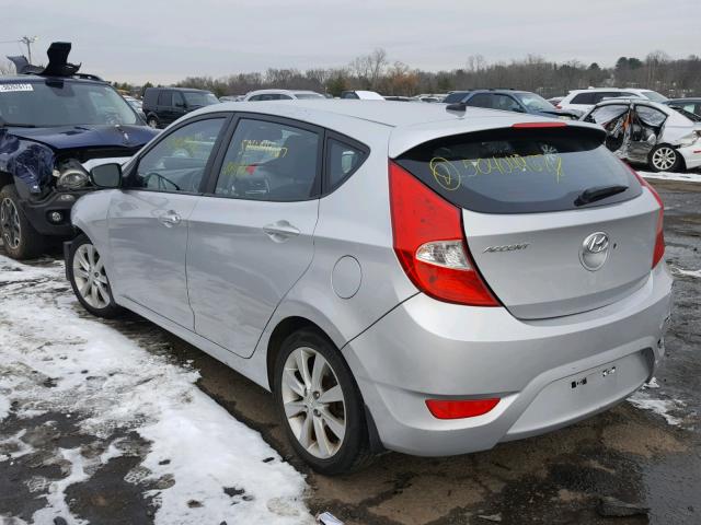 KMHCU5AE2DU062213 - 2013 HYUNDAI ACCENT GLS SILVER photo 3