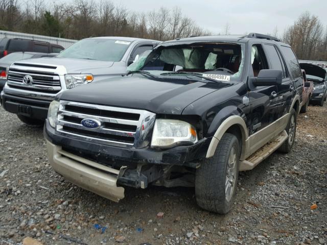 1FMFU17558LA12916 - 2008 FORD EXPEDITION BLACK photo 2