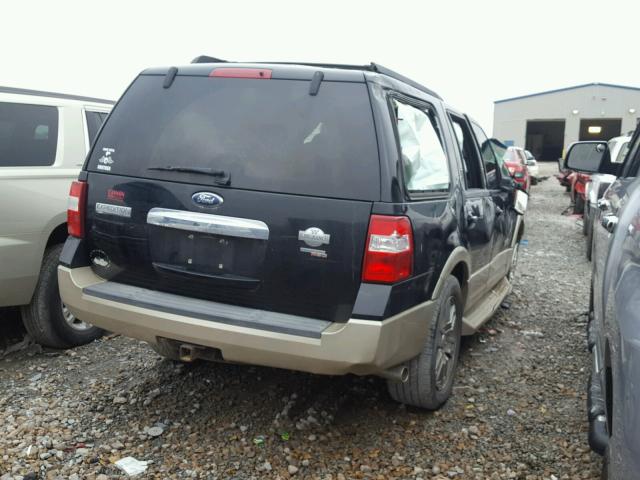 1FMFU17558LA12916 - 2008 FORD EXPEDITION BLACK photo 4