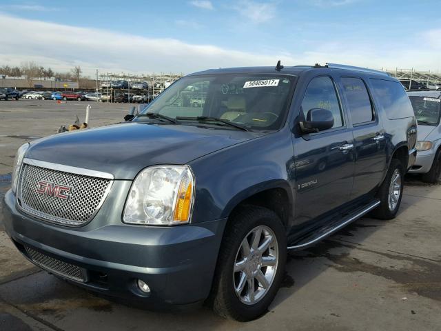 1GKFK66857J390560 - 2007 GMC YUKON XL D BLUE photo 2