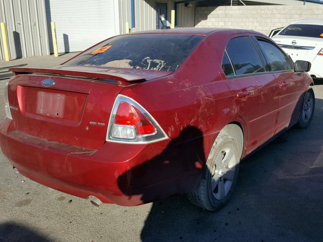 3FAHP07177R153214 - 2007 FORD FUSION SE RED photo 4