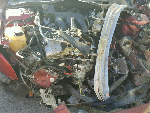 3FAHP07177R153214 - 2007 FORD FUSION SE RED photo 7