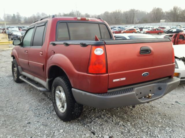 1FMZU77E42UC99859 - 2002 FORD EXPLORER S MAROON photo 3