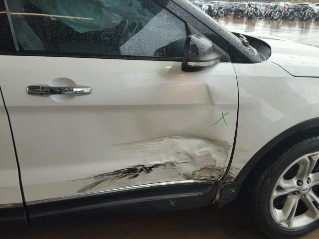 1FMHK7D81BGA78654 - 2011 FORD EXPLORER X WHITE photo 9