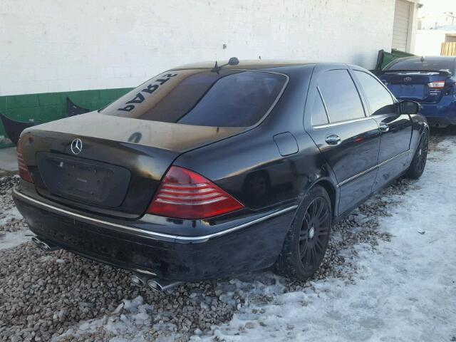 WDBNG75J8YA074573 - 2000 MERCEDES-BENZ S 500 BLACK photo 4