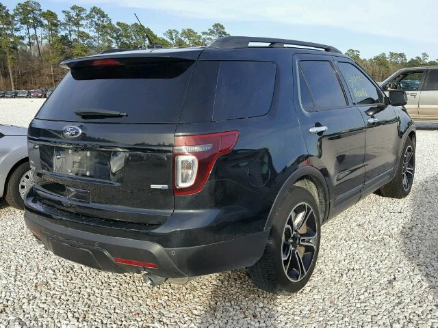 1FM5K8GT1EGA99839 - 2014 FORD EXPLORER S BLACK photo 4