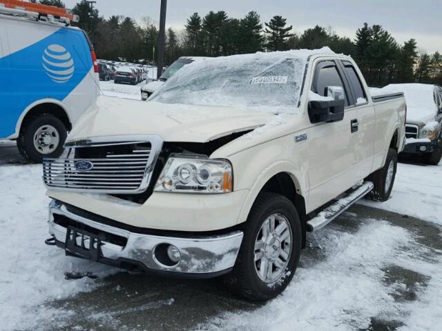 1FTPX14588FB82741 - 2008 FORD F150 WHITE photo 2