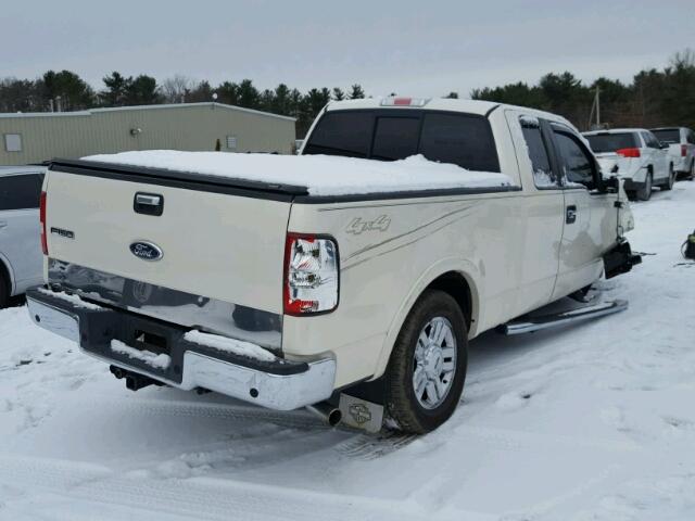 1FTPX14588FB82741 - 2008 FORD F150 WHITE photo 4