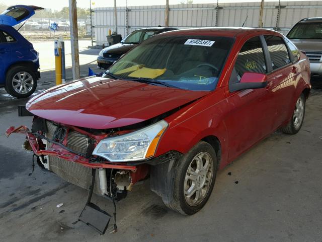 1FAHP36NX9W126935 - 2009 FORD FOCUS SES RED photo 2