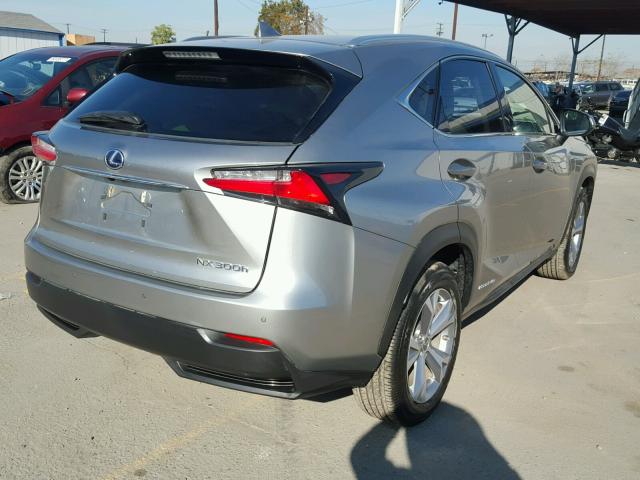 JTJBJRBZXH2055364 - 2017 LEXUS NX 300H GRAY photo 4