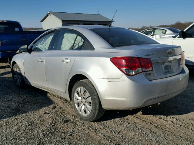 1G1PC5SH2C7311410 - 2012 CHEVROLET CRUZE LS SILVER photo 3