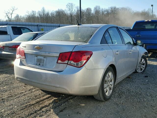 1G1PC5SH2C7311410 - 2012 CHEVROLET CRUZE LS SILVER photo 4