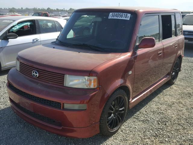 JTLKT324564066728 - 2006 TOYOTA SCION XB Бордовый фото 2