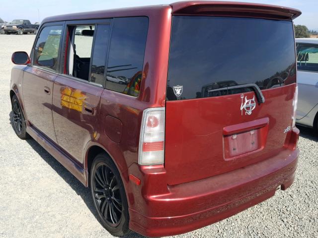 JTLKT324564066728 - 2006 TOYOTA SCION XB Бордовый фото 3