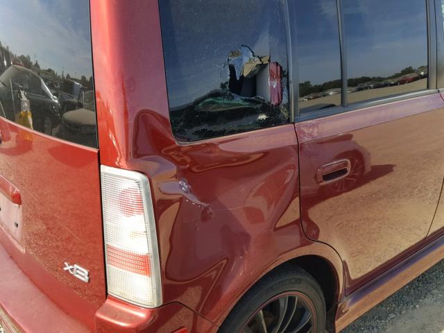 JTLKT324564066728 - 2006 TOYOTA SCION XB Бордовый фото 9