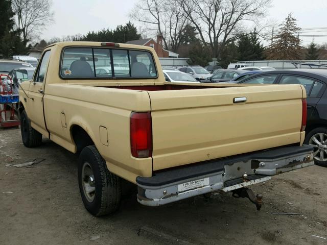 1FTEF14N9TLC12124 - 1996 FORD F150 YELLOW photo 3