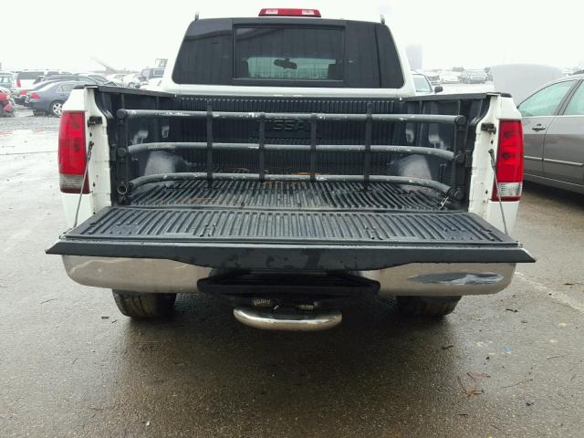 1N6BA07D88N332858 - 2008 NISSAN TITAN XE WHITE photo 9