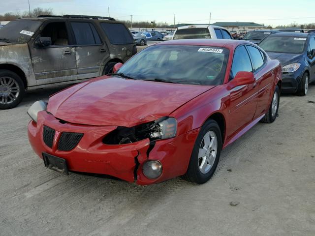 2G2WP552781113087 - 2008 PONTIAC GRAND PRIX RED photo 2