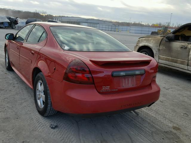 2G2WP552781113087 - 2008 PONTIAC GRAND PRIX RED photo 3