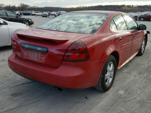 2G2WP552781113087 - 2008 PONTIAC GRAND PRIX Կարմիր լուսանկար 4