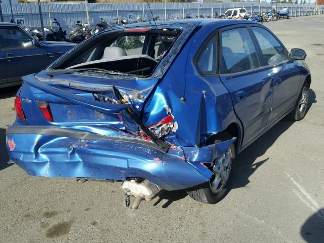 KMHDN56D66U200081 - 2006 HYUNDAI ELANTRA GL BLUE photo 4