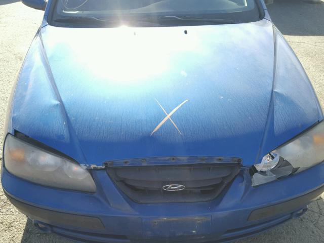 KMHDN56D66U200081 - 2006 HYUNDAI ELANTRA GL BLUE photo 7