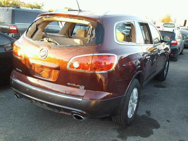 5GAER13728J273801 - 2008 BUICK ENCLAVE CX BURGUNDY photo 4